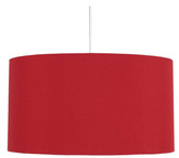 Lampa wisząca z abażurem Onda czerwona nowoczesna do salonu E27