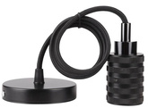 Lampă suspendată metal neagră E27 31-04901