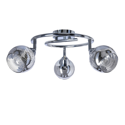 Plafonnier spirale 3X10W E14 LED chrome FORT 98-62833