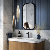 Suspension Nordic en verre transparent tube simple pour salon