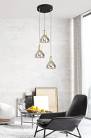 Hanging lamp gold 3xE14 18cm Gregory 33-78995