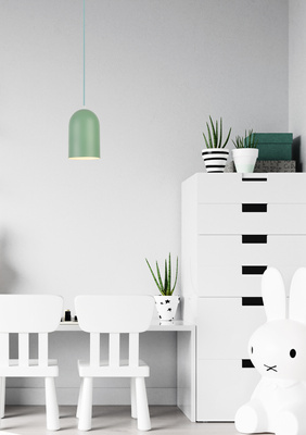 Hanging lamp oval green 1xE27 Oss Ledea 50101187