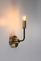 Patina/black matte wall lamp without Saga 21-01313 shade