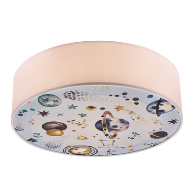 KIDDY lampa sufitowa 38 cm biały 2x40W E27 abażur biały