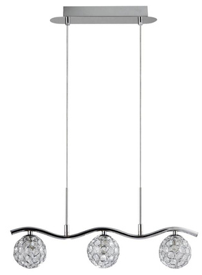Lampa sufitowa Candellux Starlet 33-85743 G9 chrom kryształ