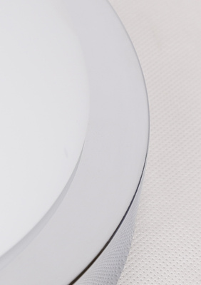 Plafonnier chrome 28cm salle de bain IP44 60W E27 Roda Candellux 11-9691