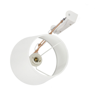 Aplică alb crom / lemn reglabil 40W E27 Mito Candellux 21-75437