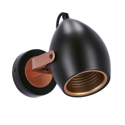 Applique orientable noire et cuivre E14 40W Anica 91-81391