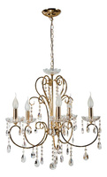 French gold crystal chandelier 57cm 5xE14 Aurora