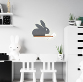 Lampa kinkiet półeczka 5W LED 4000K IQ Kids Rabbit szary 21-85184