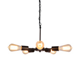 Suspension Sparta noire 5X60W E27 35-09388