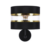 Andy lamp applique noire 1X40W E27 abat-jour 21-06134
