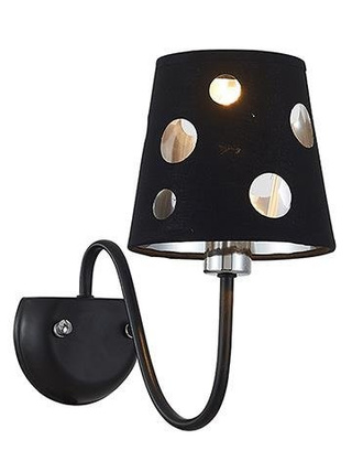 Schwarze Wandleuchte mit Löchern Batley Ledea 50401108