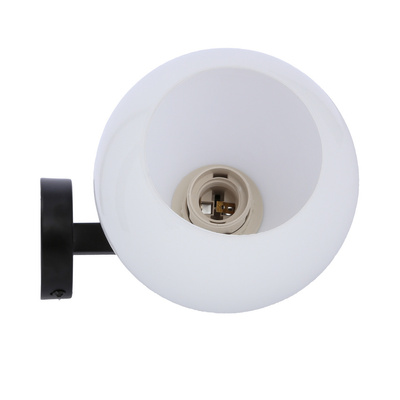 Lampa Caldera aplice neagra 1x60w e27 abajur alb