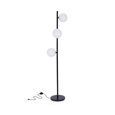 Lampa de podea negru + auriu Kama 53-01238