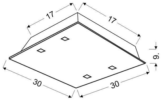 Fontana Deckenleuchte 10-61133 1xE27 Kristalle