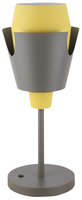 Table lamp gray yellow with switch Falun LEDEA 50501150