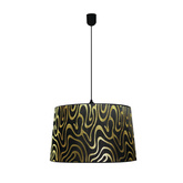 Lampa wisząca z abażurem Tiger klasyczna miedź złota pojedyncza E27