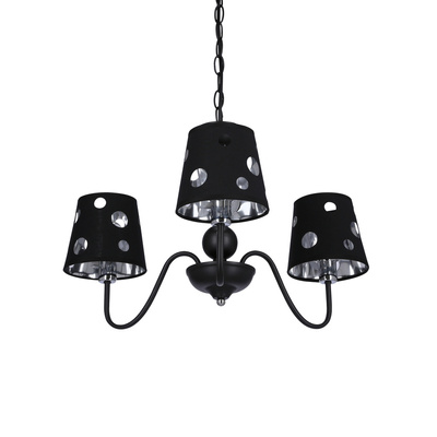 Żyrandol czarny lampa wisząca 3xE14 Batley Ledea 50203105