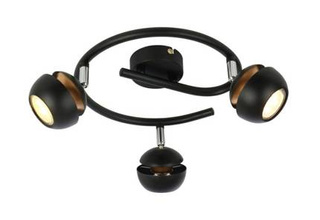 Boni Spirale 3x3w gu10 LED schwarz