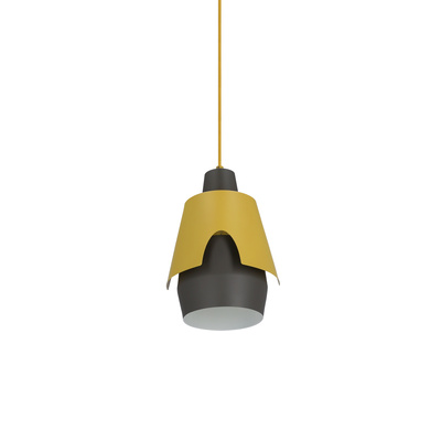 Lampa wisząca żółta/szara E27 Falun Ledea 50101149