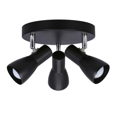 Lampa sufitowa plafon czarny mat regulowany Picardo 98-50793