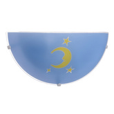 Children's ceiling lamp moon blue 11-30132