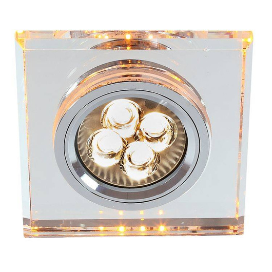 Deckenleuchte quadratische bernsteinfarbene LED-Öse GU10 SS-22 Candellux 2235226
