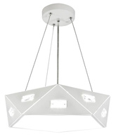 Hanging lamp white pentagonal adjustable LED 24W Nemezis Candellux 31-64875