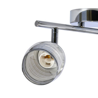 Applique bande 2X10W E14 LED chrome MILTON 92-41265