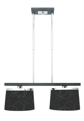 Candellux 32-43378 Plafoniera Impresja 2*60W E27 negru cromat