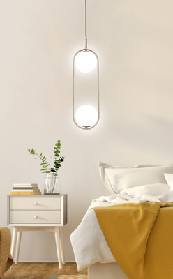 Cordel porte-à-faux 2x28w g9 laiton