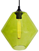 Hanging ceiling lamp candellux bremen 31-36353 e27 green lampshade + bulb