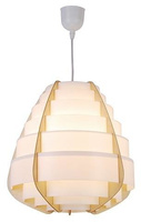 Lampe suspendue bois beige + plastique Nagoja Ledea 50101038