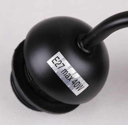 Wall lamp black with amber glass shade Felis 21-00163