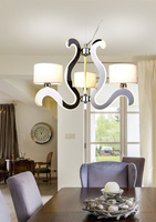 Lampa wisząca chrom 3xE14 + LED Ambrosia 33-33895