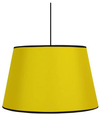 Lampa wisząca z abażurem Pablo żółta 40 cm nowoczesna nad stół