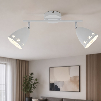 Wall lamp sconce 2X40W E14 white matt COTY 92-67128