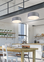 Plafoniera rotunda gri deschis 3x40W E27 40cm Kyoto Candellux 31-64684