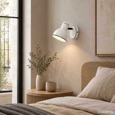 Zumba wall light white black adjustable metal Zumba Candellux 91 72115