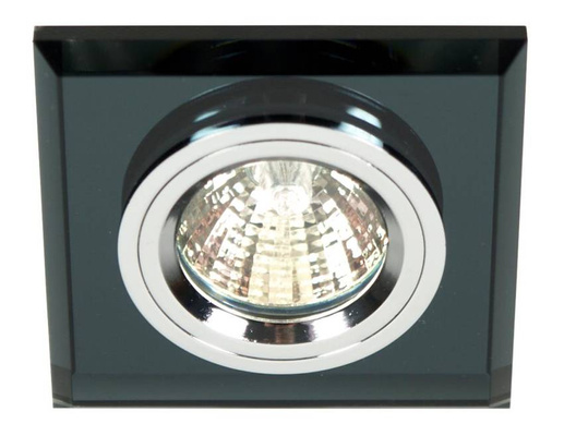 SS-13 plafonnier carré en verre noir 2231627