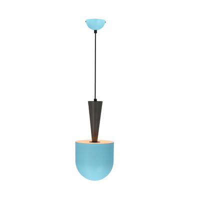 Hanging lamp blue/gray E27 Visby Ledea 50101167