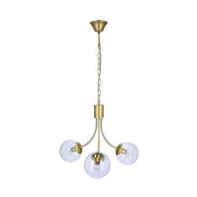 Goldene Pendelleuchte 3xE14 Kronleuchter Dani 33-79015