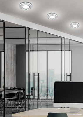 Ceiling luminaire round white LED SSP-26 Candellux 2273693