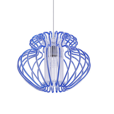 Plafoniera suspendata 1X60W E27 albastru IMPERIA 31-36592