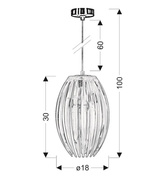 Ceiling lamp Candellux Abuko 31-55296 E27