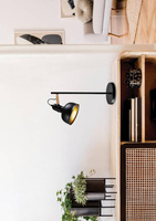 Lampa de masa neagra reglabila Reno 41-80066 