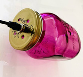Hanging ceiling lamp 1X40W E14 purple JARS 31-42958