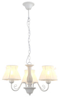 Suspension abat-jour en organza blanc 340W E27 Zefir Candellux 33-73792