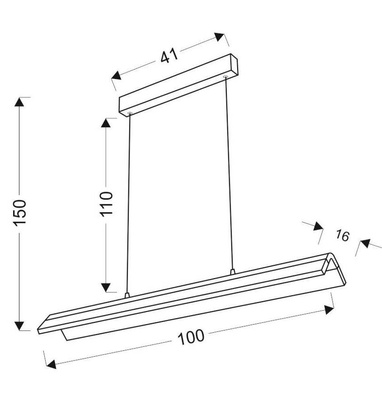 DECKENLEUCHTE HÄNGEND CANDELLUX APETI CURACOA LED BRAUN 4000K